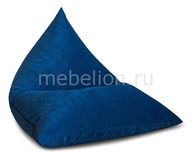 Кресло Пирамида Синий Микровельвет